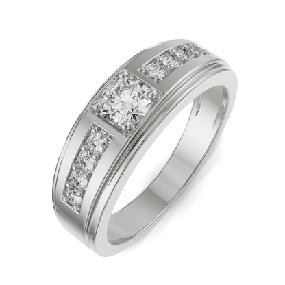 Stardust Diamond Ring for Men Top View