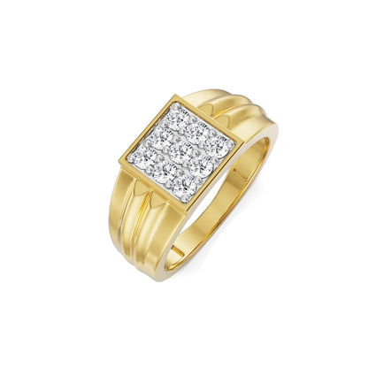 Warton Clustered Diamond Band Left view