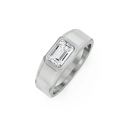 Nirvan Emerald Cut Lab Grown Diamond Ring_in-stock
