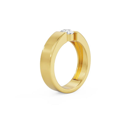 Classic Engagement Ring for Men Back view