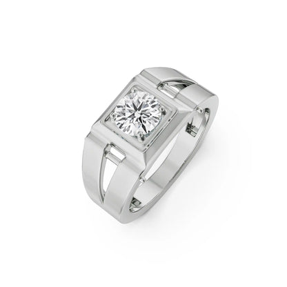 1 CT Brandon Bold Diamond Ring - Left view
