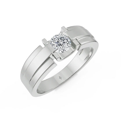 Bold Crest Lab Grown Diamond Ring for Men