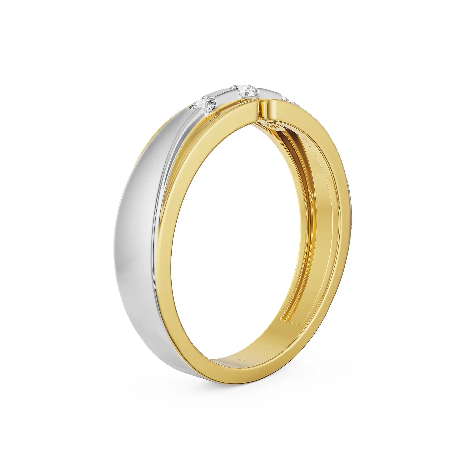 The Arven Curve Lab Diamond Ring for Men
