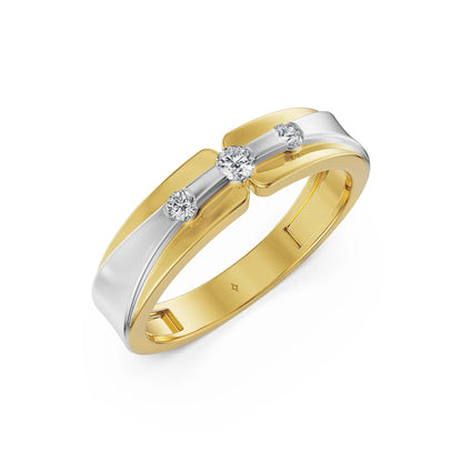 The Arven Curve Lab Diamond Ring for Men
