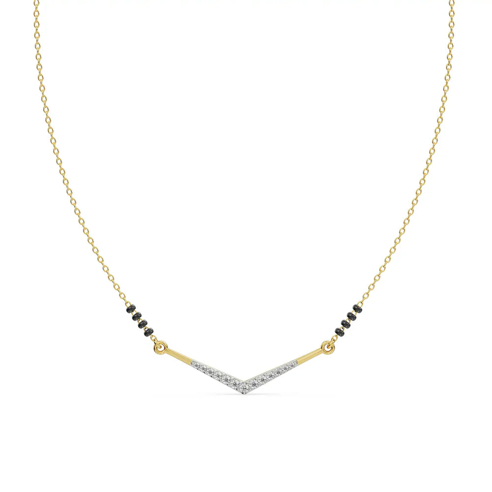 Meera Lab Grown Diamond Mangalsutra_in_stock