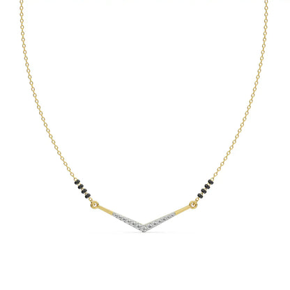 Meera Lab Grown Diamond Mangalsutra 9KT