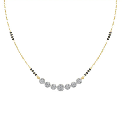 Pihu Diamond Mangalsutra Front View