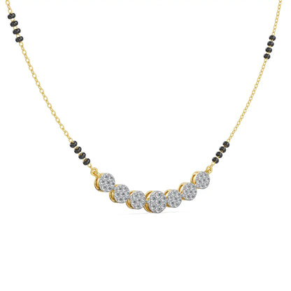 Pihu Diamond Mangalsutra Side View