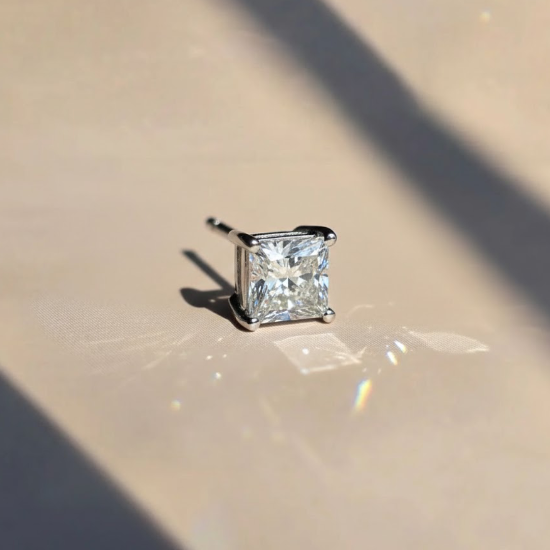 Kian Lab Grown Diamond Solitaire Studs for Men