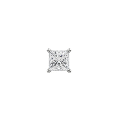 Ivy Solitaire Studs Front View in 9KT