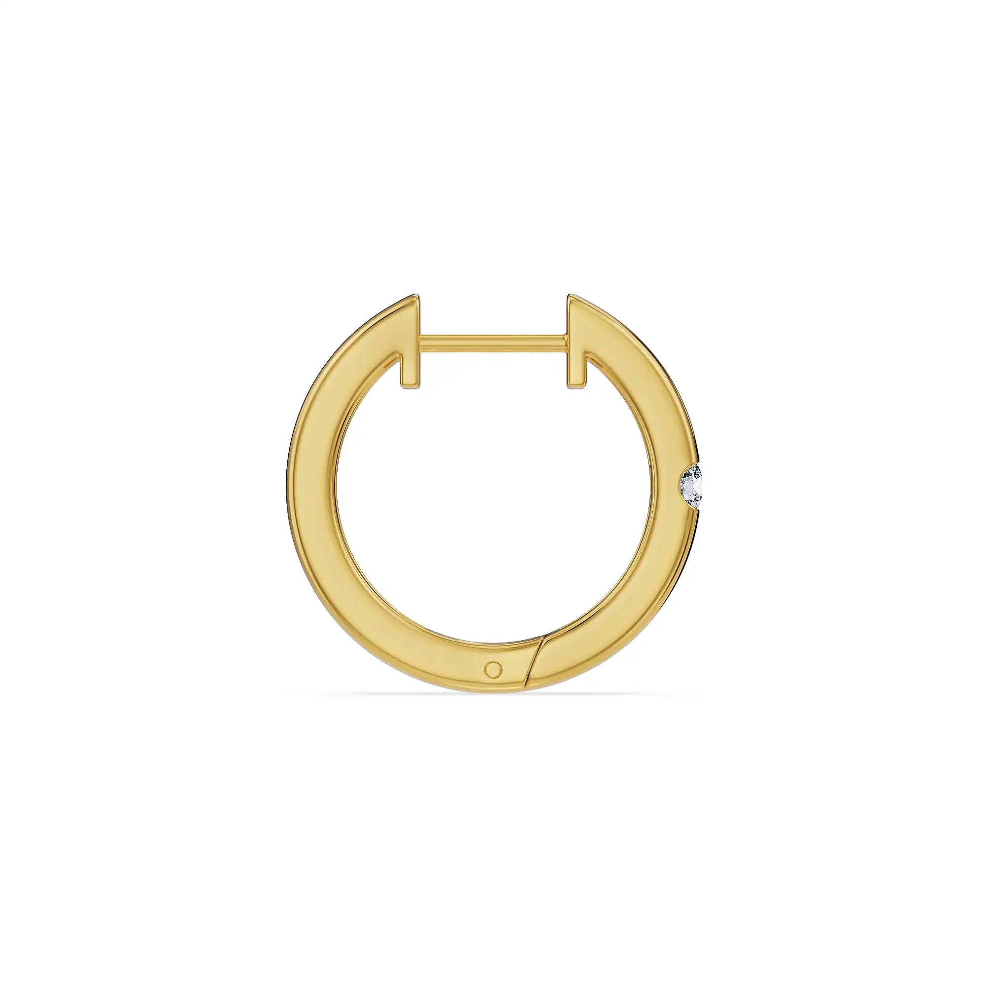 Lucid Inset Lab Grown Diamond Earrings
Back view