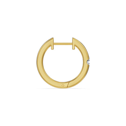 Lucid Inset Lab Grown Diamond Earrings
Back view