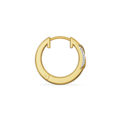 Lucid Pillar Lab Diamond Men Hoop
Back view