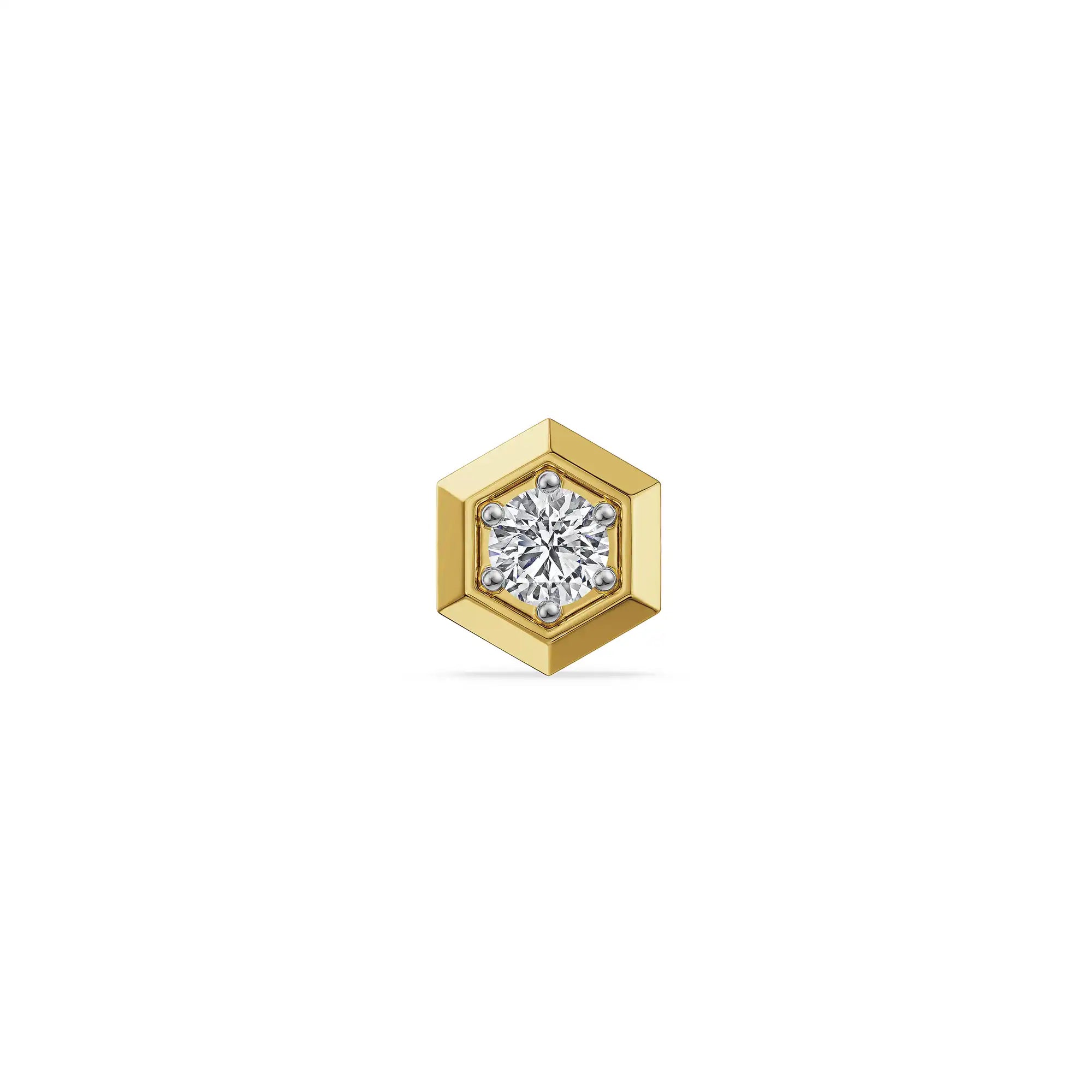 Vertex Edge Lab Grown Diamond Men's Stud