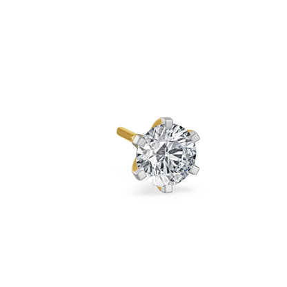Creston Round Lab Grown Diamond Men's Stud