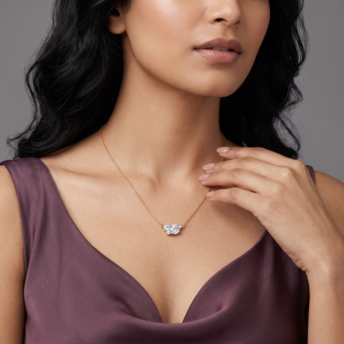 Bouquet Cascade Lab Grown Diamond Necklace