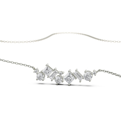Twilight Shimmer Diamond Necklace Prospective view