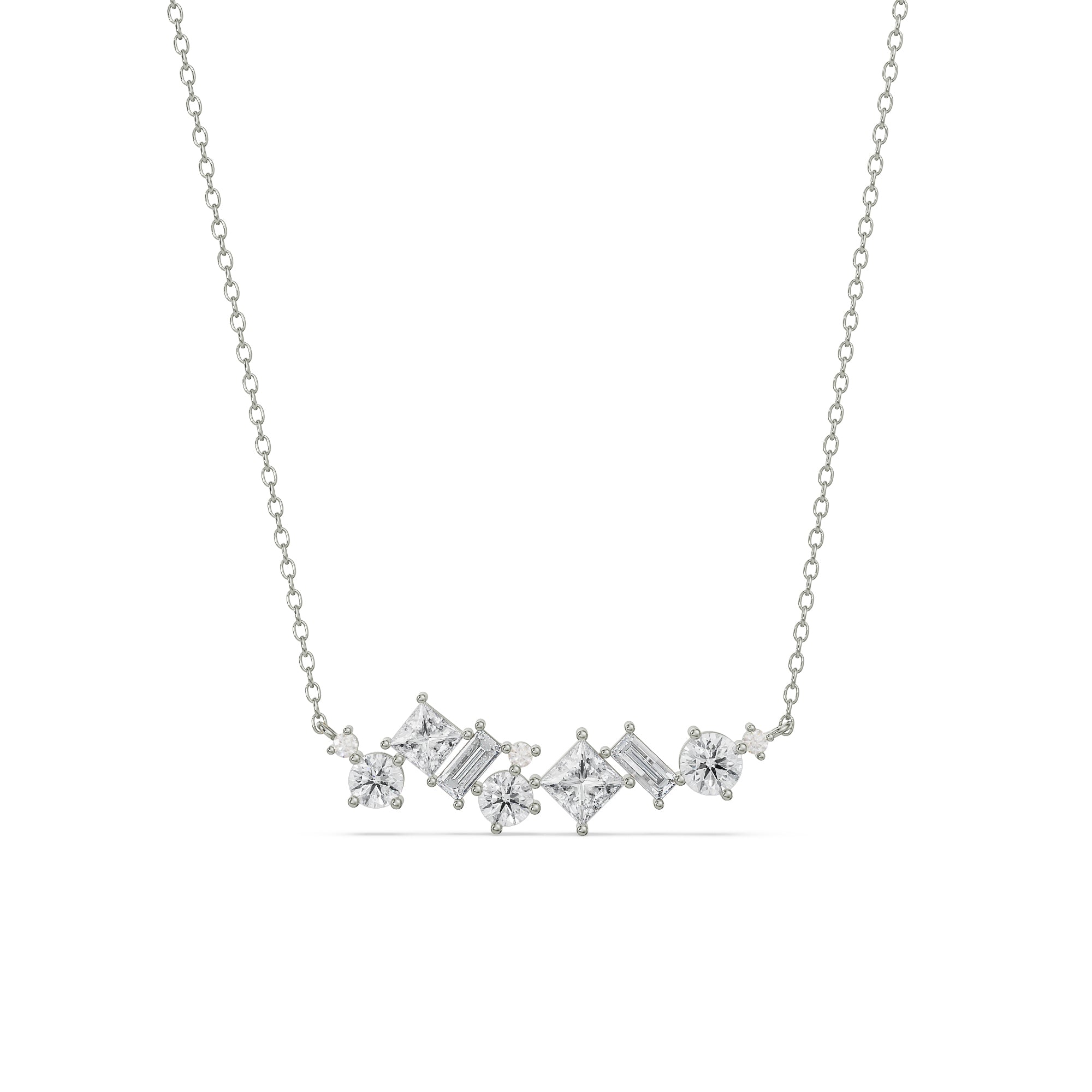 Buy Twilight Shimmer Lab Grown Diamond Necklace100% Certified Diamond ...
