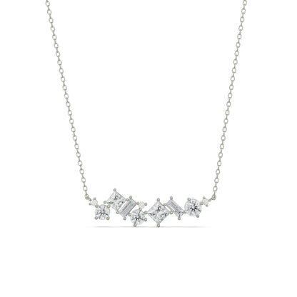 Twilight Shimmer Diamond Necklace Front View
