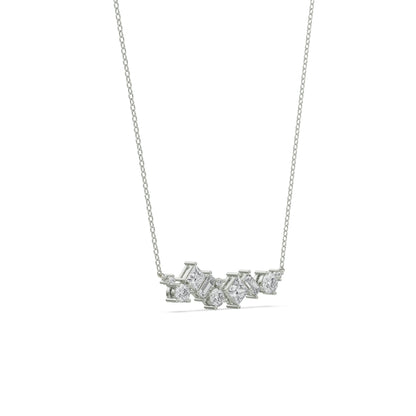 Twilight Shimmer Diamond Necklace Side view
