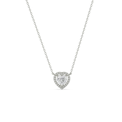 Solitaire Heart Lab Grown Diamond Necklace_in-stock