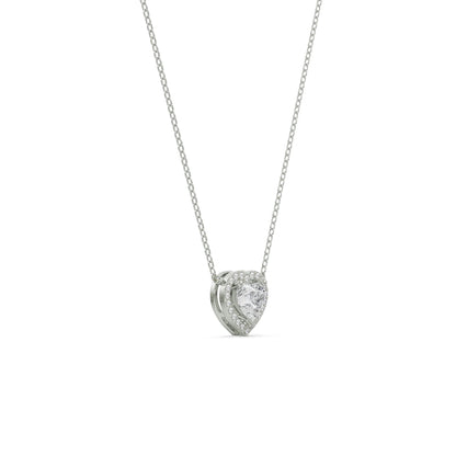Solitaire Heart Lab Grown Diamond Necklace_in-stock