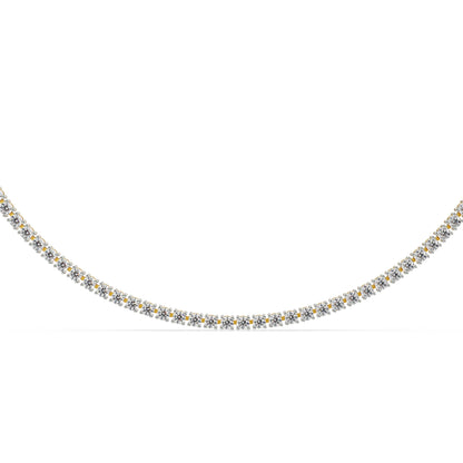 Sleek Diamond Chain Necklace Prospective View