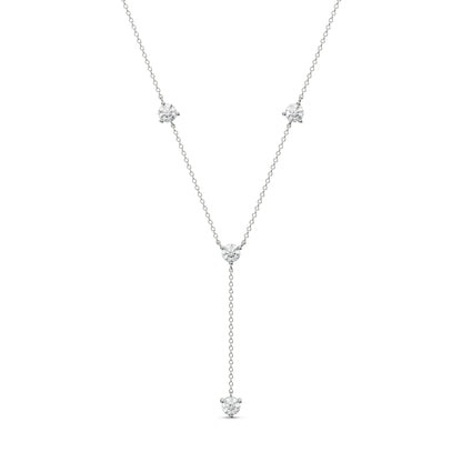 Golden Grace Y Necklace Front View in 9KT