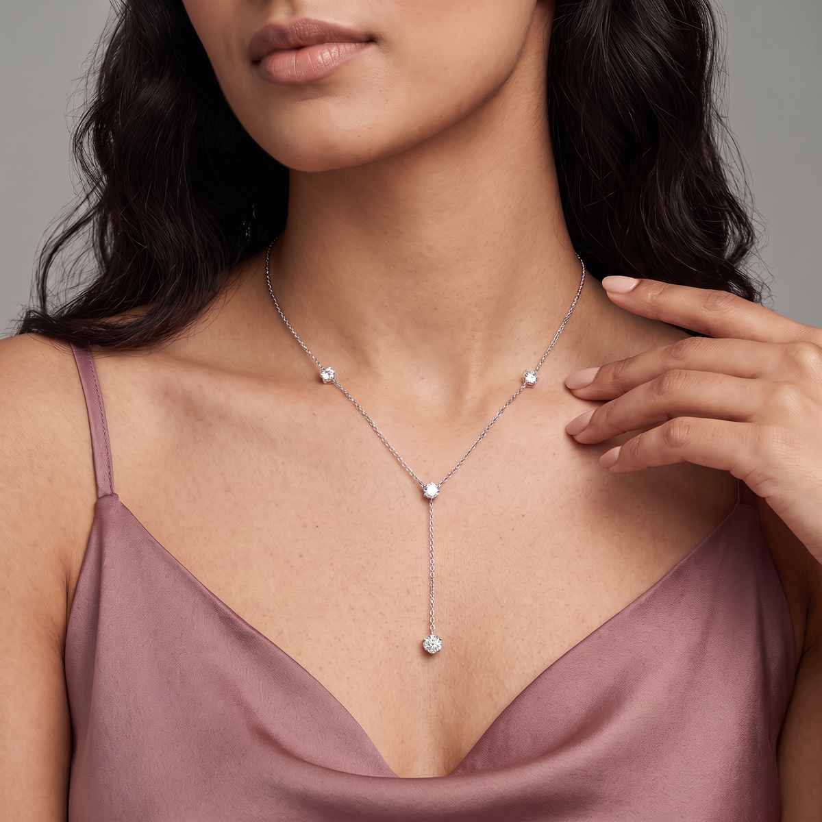 Golden Grace Y Lab Grown Diamond Necklace