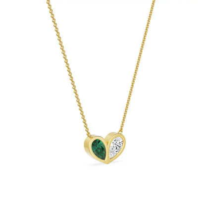 Toi et Moi Lab Grown Diamond Necklace
Side View