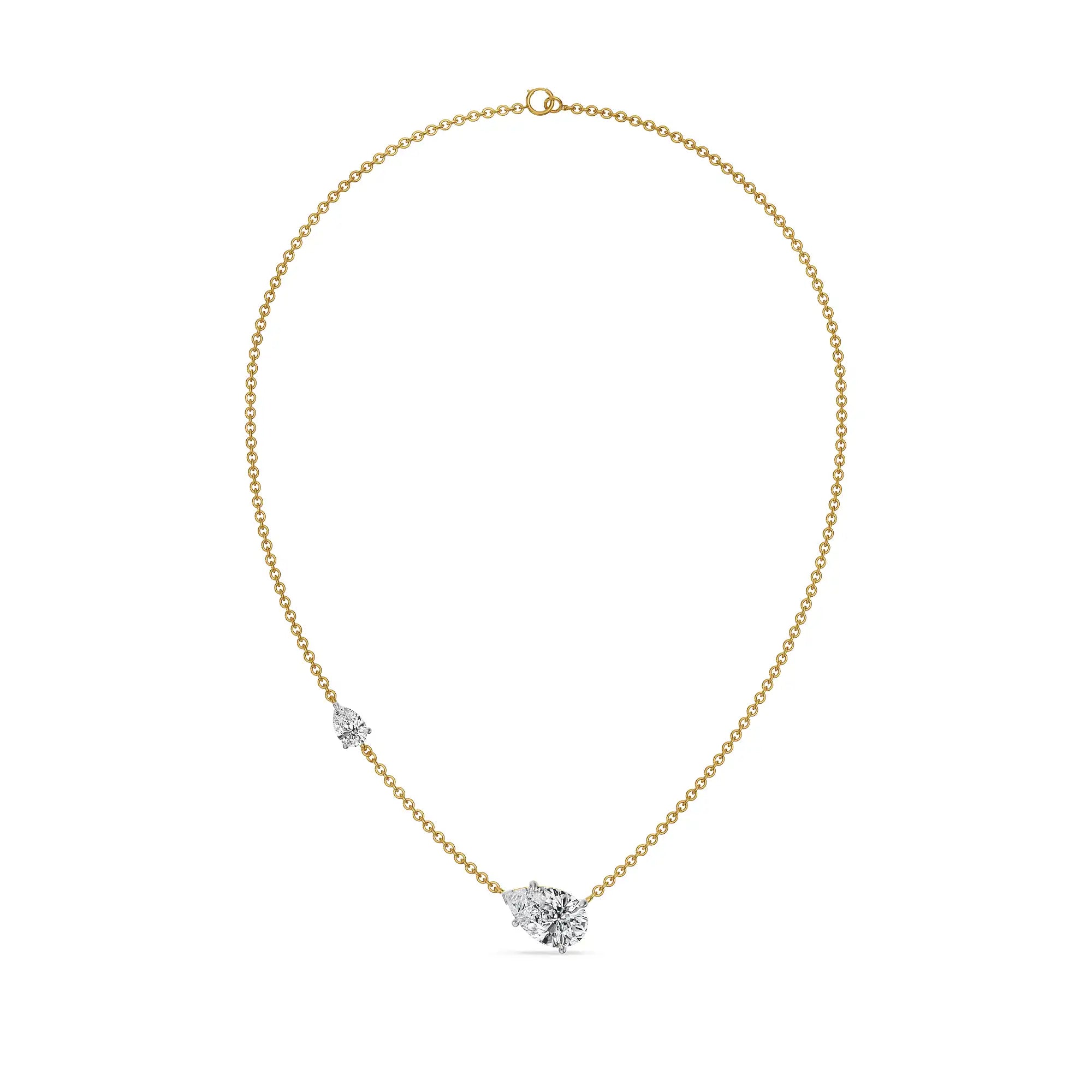 Pear Whisper Lab Grown Diamond Necklace