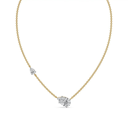 Pear Whisper Lab Grown Diamond Necklace