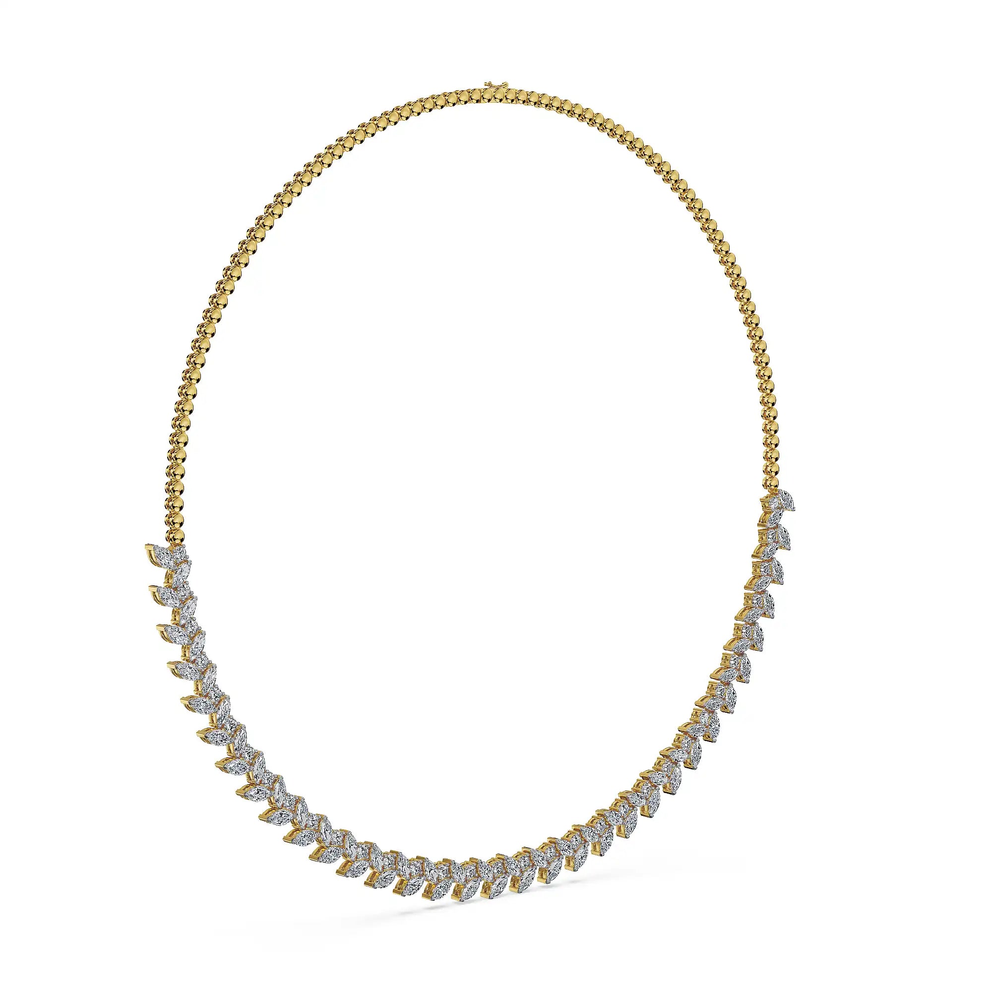 Luminous Petals Lab Grown Diamond Necklace