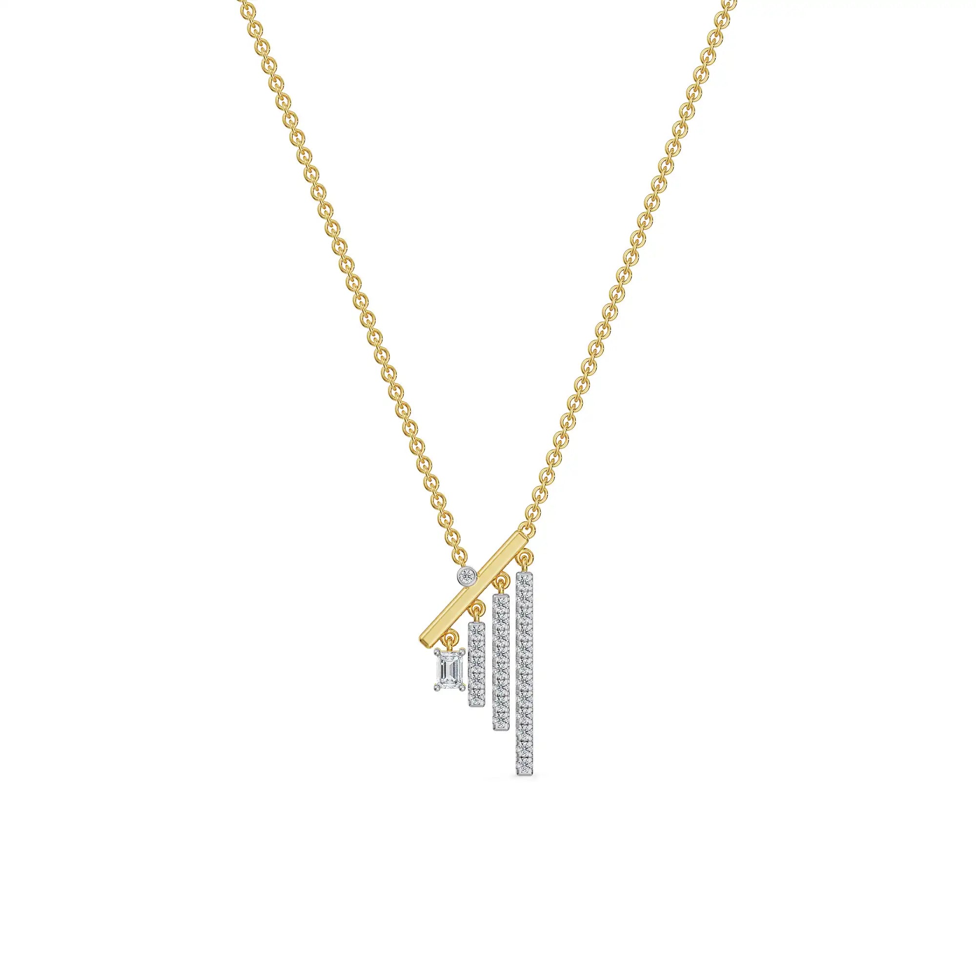 Linear Lab Grown Diamond Necklace
