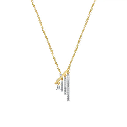 Linear Lab Grown Diamond Necklace