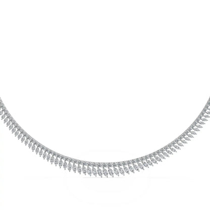 Meghan Marquise Lab-Grown Diamond Tennis Necklace
