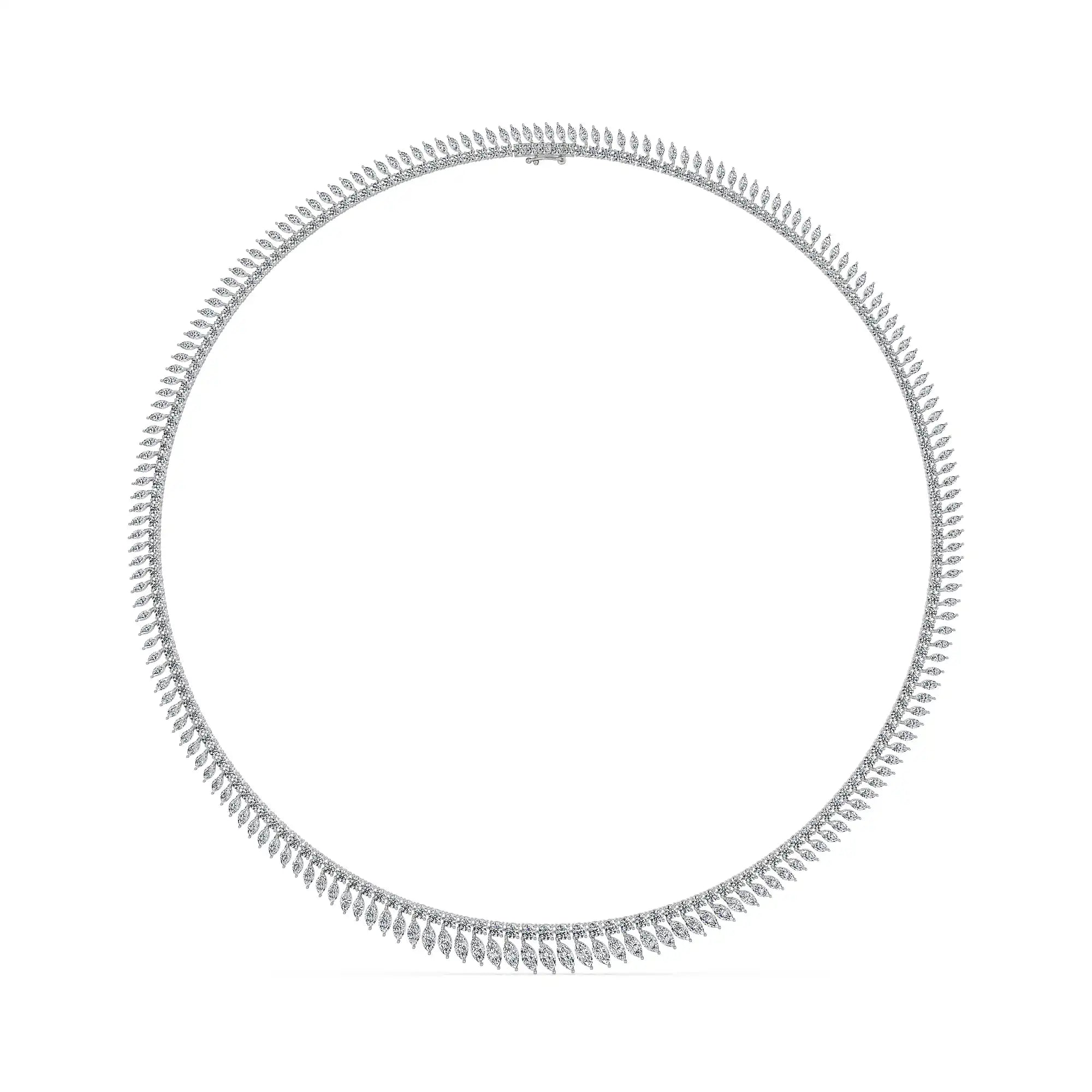 Meghan Marquise Lab-Grown Diamond Tennis Necklace