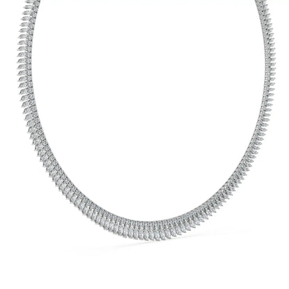 Meghan Marquise Lab-Grown Diamond Tennis Necklace