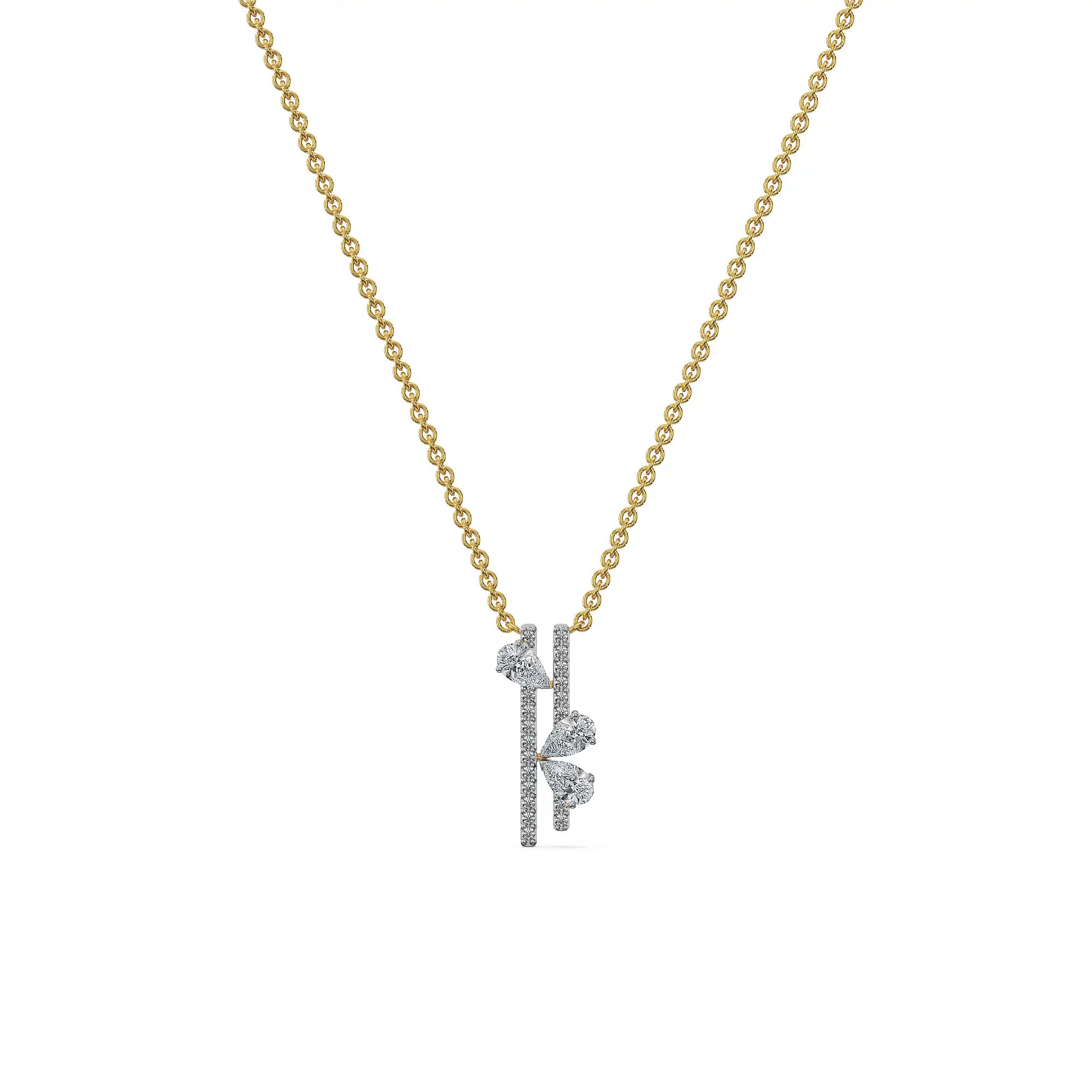 Golden Vine Lab Grown Diamond Necklace