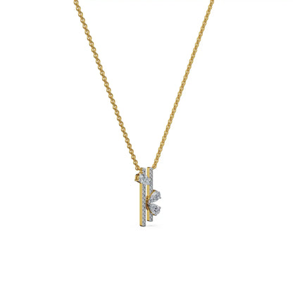Golden Vine Lab Grown Diamond Necklace