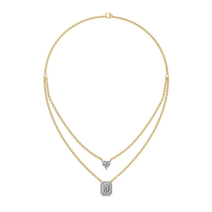 Duet Lab Grown Diamond Layered Necklace