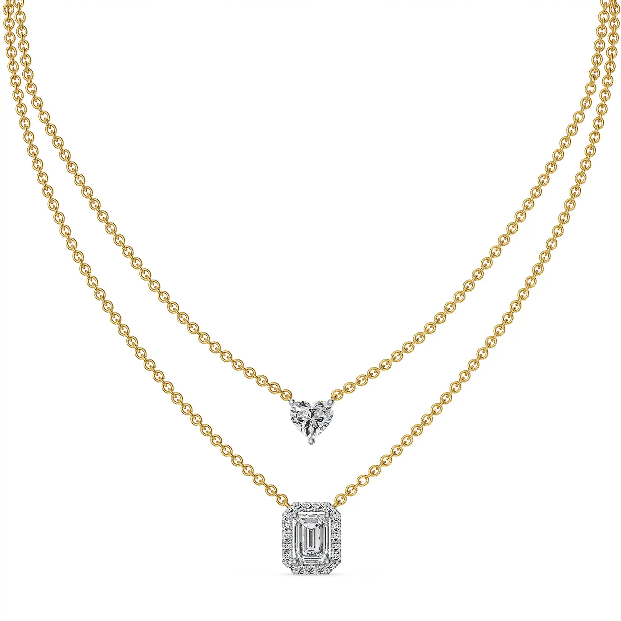 Duet Lab Grown Diamond Layered Necklace