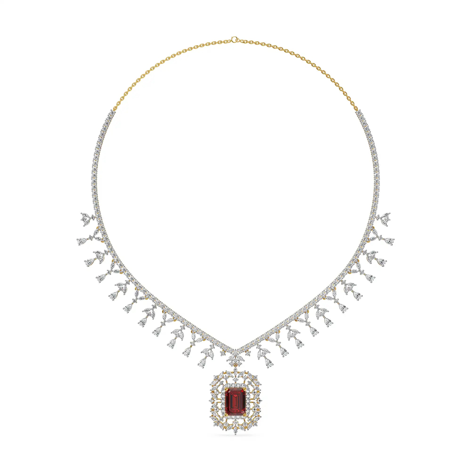 Manik Lab Grown Diamond Necklace