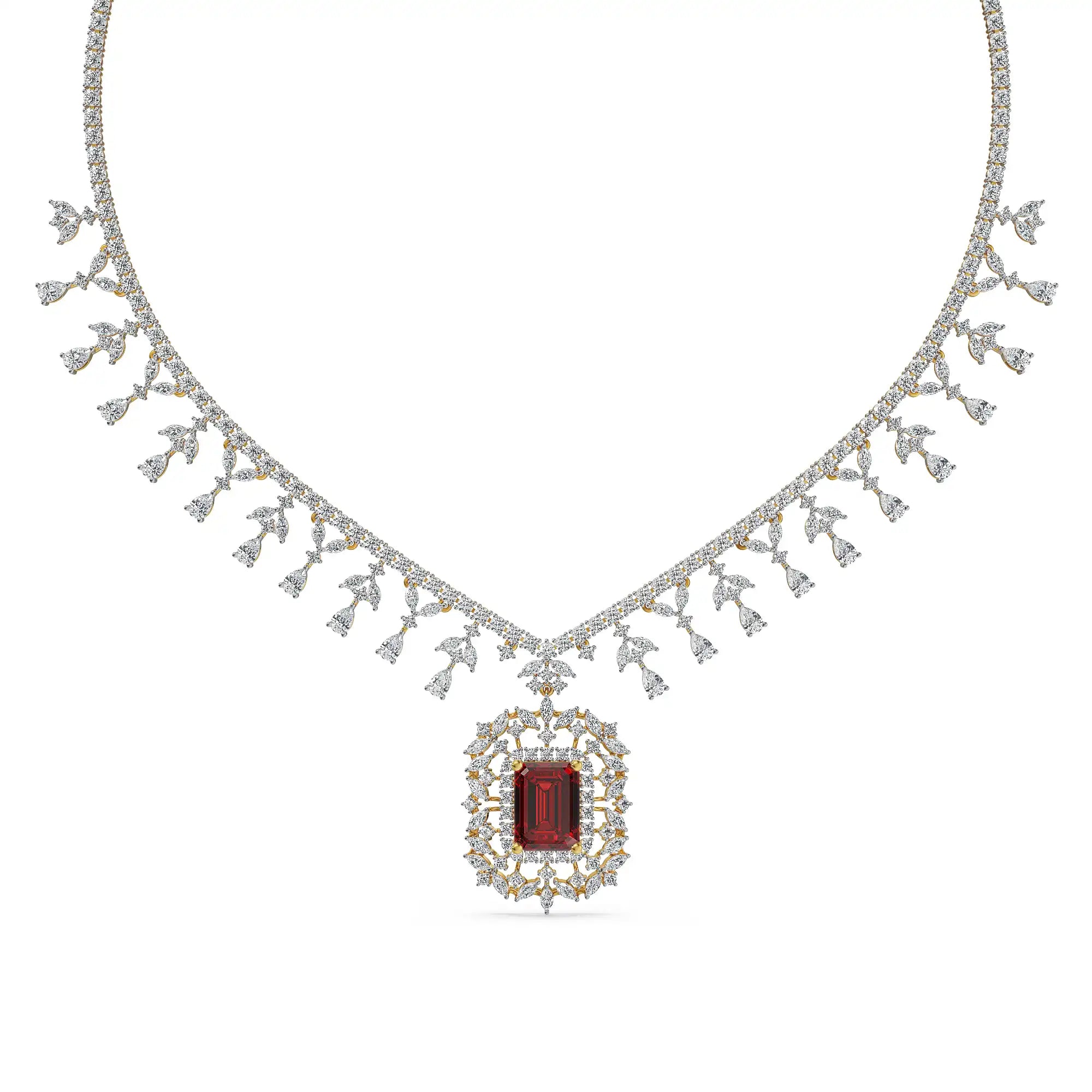 Manik Lab Grown Diamond Necklace