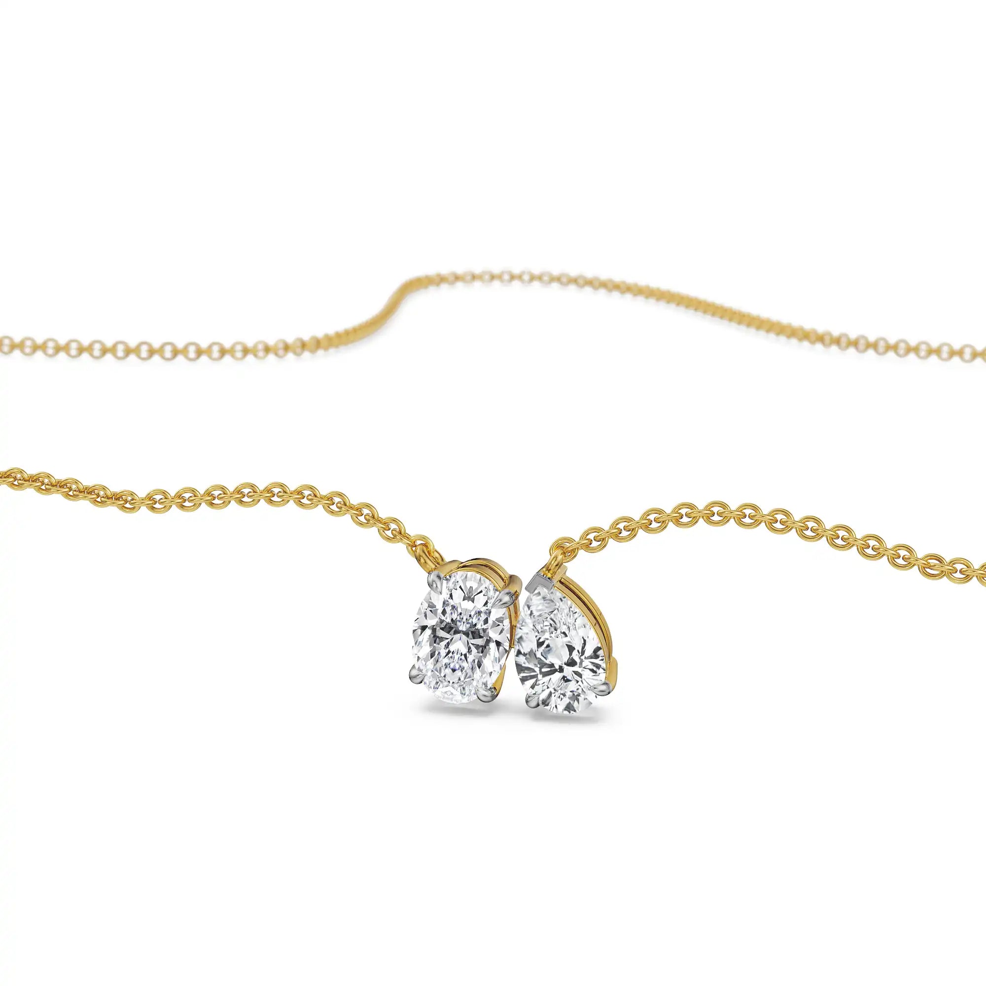 Duet Lab Grown Diamond Necklace