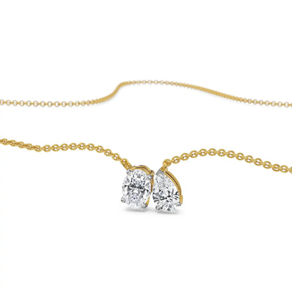 Duet Lab Grown Diamond Necklace