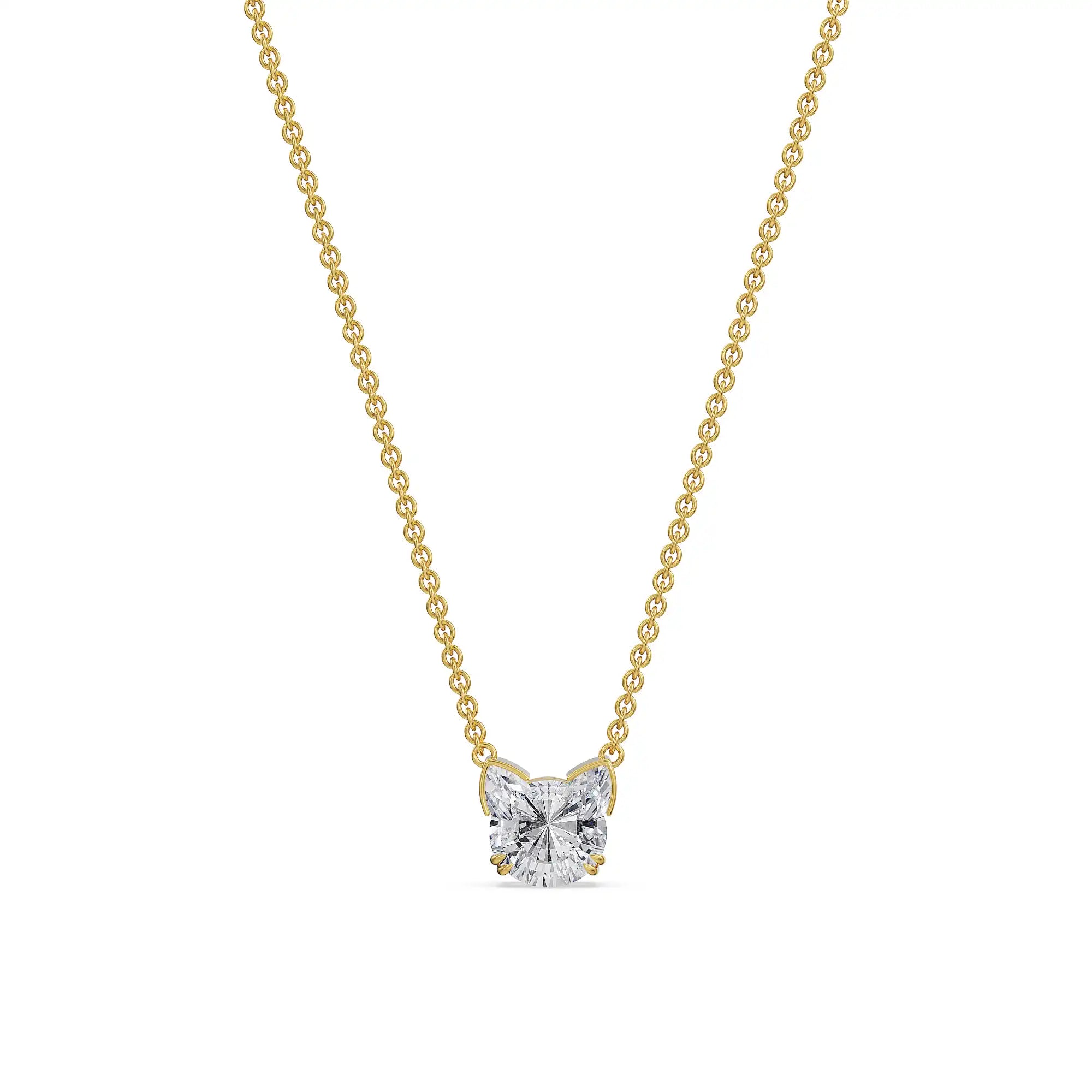 Cat Cut Lab Grown Diamond Necklace
