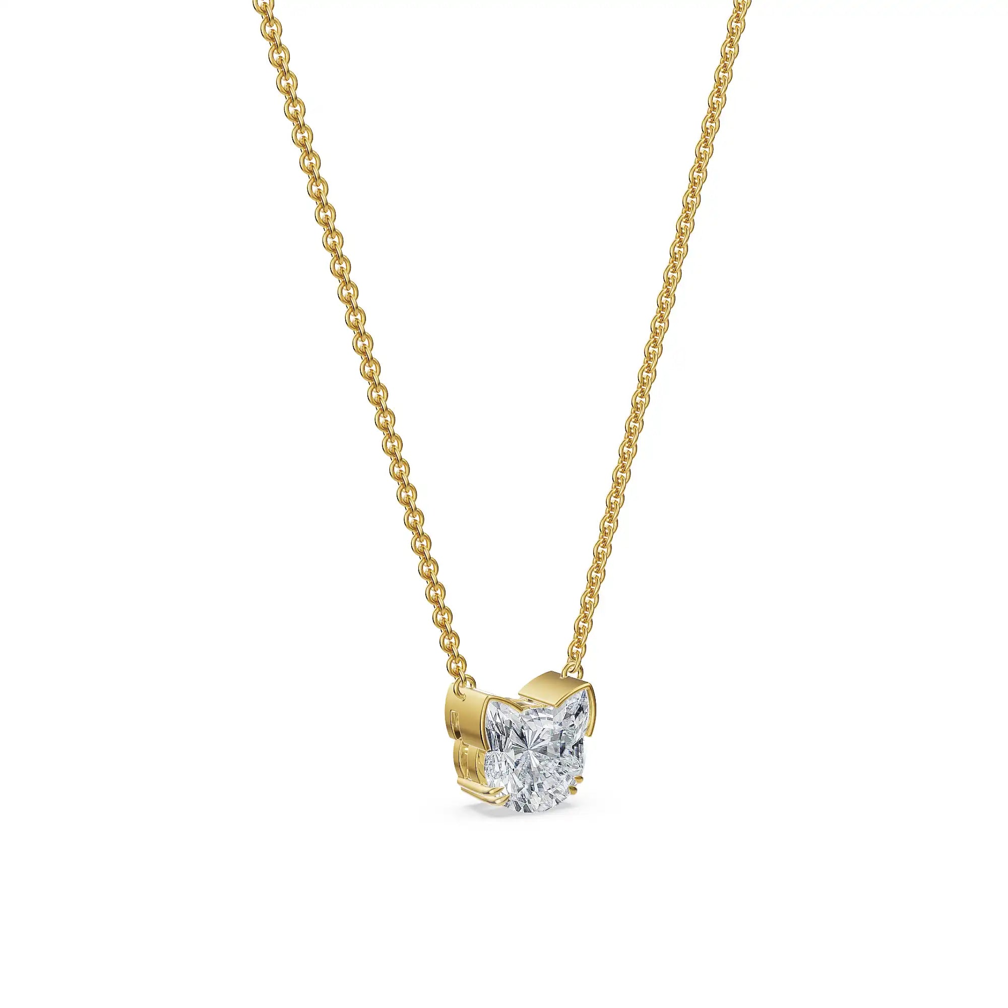 Cat Cut Lab Grown Diamond Necklace