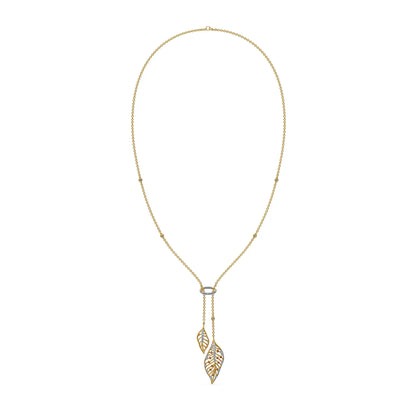 Whispering Leaves Lab Grown Diamond Necklace