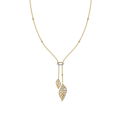 Whispering Leaves Lab Grown Diamond Necklace